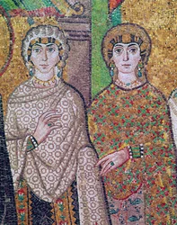 Two Attendant Ladies of the Empress Theodora