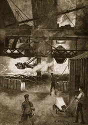 The Bessemer Process, illustration from 