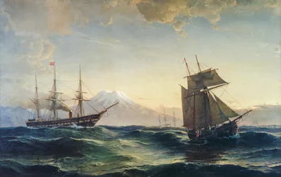 Ships off the Coast of Iceland