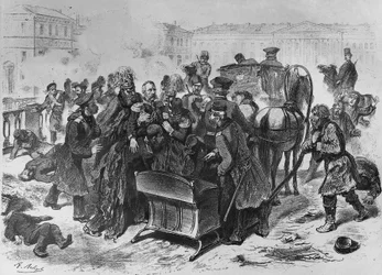 Assassination of Tsar Alexander II in St Petersburg, March 13