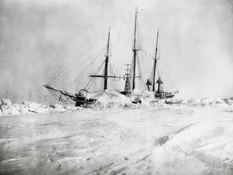 Fram, frozen into ice