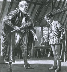 Shakespeare Being Disciplined as a Boy