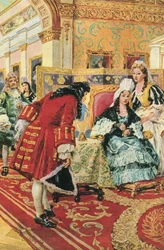 The Duke of Marlborough Returning the Golden Keys to the Royal Apartments to Queen Anne