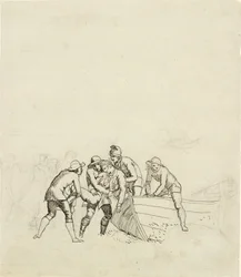 The Fishermen from Hornbæk - Study for the Main Group