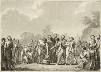 Queen Tomyris of the Massagetae Orders Cyrus