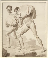 Moses Divides the Waters and Pharaoh