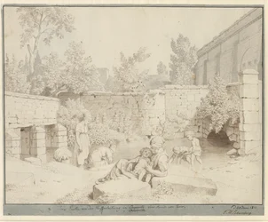 Parti ved den romerske vandledning i Arcueil, Paris