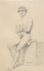 Seated Male Model