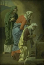 The Three Maries at the Tomb of Christ. Study