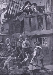 How General Blake Fought Naval Battles, Illustration from 