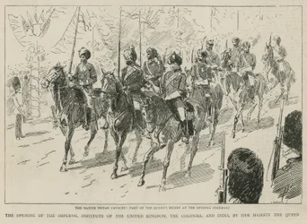 The Imperial Institute: The Native Indian Cavalry, Part of the Queen