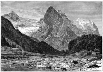 The Wellhorn and the Rosenlaui Glacier, Switzerland