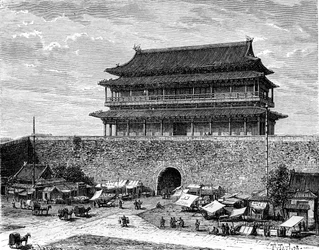 Tiananmen Gate, Beijing, China, 19th Century