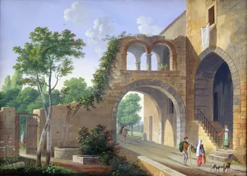 Scene in the Italian countryside