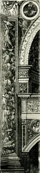 Pilaster Strip Decorated by Callisto Piazza, Tempio Civico della Beata Vergine Incoronata, Lodi, Lombardy, Italy, woodcut