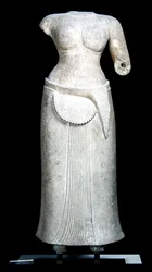 Female divinity from the Temple of Bakong, Rolous, Cambodia, 4th - 9th century