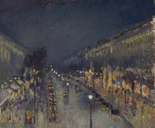 The Boulevard Montmartre at Night