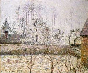 Landscape with Frost and Mist, Eragny