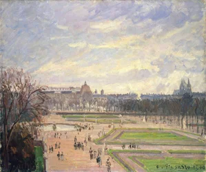 The Tuileries Garden, Painting by Camille Pissarro (1830-1903), oil on canvas