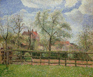 Pear Trees and Flowers at Eragny, Morning, 1886