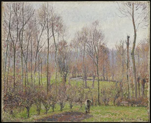Poplars, Grey Weather, Eragny