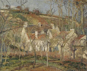 Red Roofs, Corner of a Village, Winter