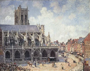 The Church of Saint Jacques in Dieppe in the Morning Sun