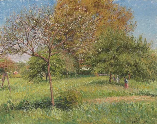 The Great Walnut Tree, Morning, Eragny (1901)