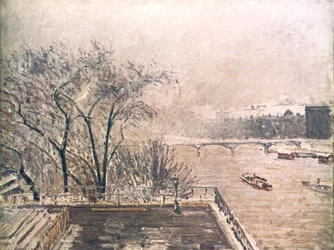 The Louvre Under Snow, 1902