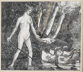 Bather with Geese, 1895