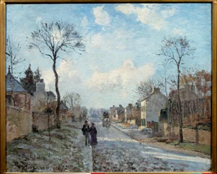 The Road to Louveciennes, 1872. 0.6 x 0.73 m. Paris, Musée d