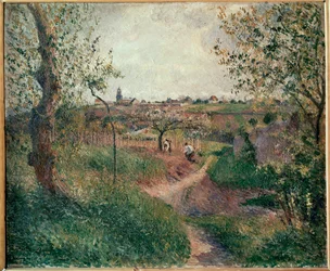 The Mathurins Path Climbing Through Fields, Pontoise