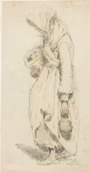 Peasant Woman; Boy with a Fishing Pole