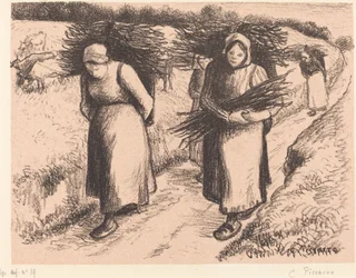 Peasants Carrying Sticks