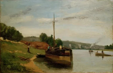 Barges on the Seine