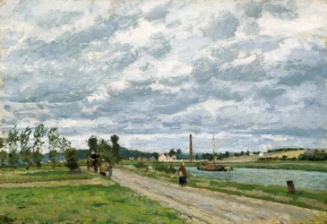 The Banks Of The Oise Near Pontoise