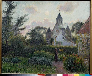 The Church of Knocke in Belgium. Painting by Camille Pissarro (1894) Paris, Musee d