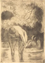 Two Women Bathing, 1895