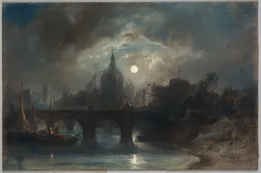 View of a City at Night