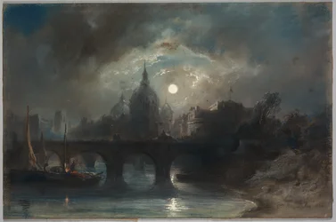 View of a City at Night