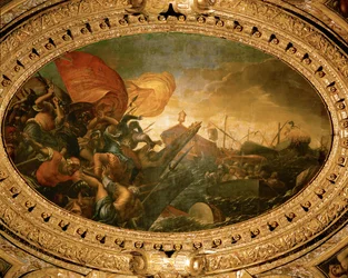 Sea-battle between Venetians and Genoeses in 1265 near Trapani, Sicily