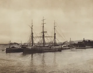 The Harbour at Hochelaga, Old-Time Schooner Still in Commission