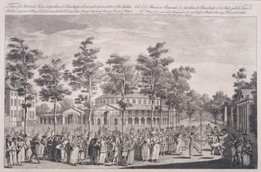 View of the Rotunda, Ranelagh House, at a Ball to Celebrate the Birthday of HRH, the Prince of Wales, 24th May 1751, engraved by Parr