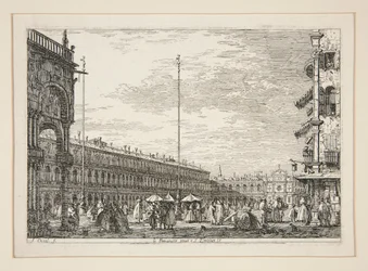 The Procuratic Nuove and the Church of San Geminiano, Venice, from the series Views