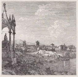 View of a Town with a Bishop