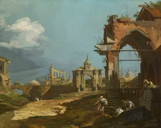 A Capriccio View with a Pointed Arch