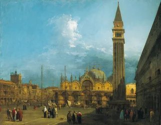Piazza San Marco looking East towards the Basilica and the Campanile