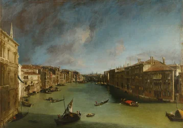 Grand Canal from Palazzo Balbi towards the Rialto