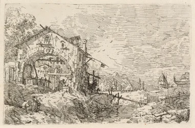 Landscape with a Woman at a Well