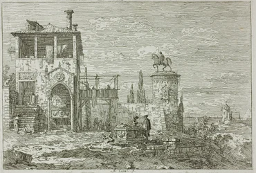 The Equestrian Monument, from Vedute